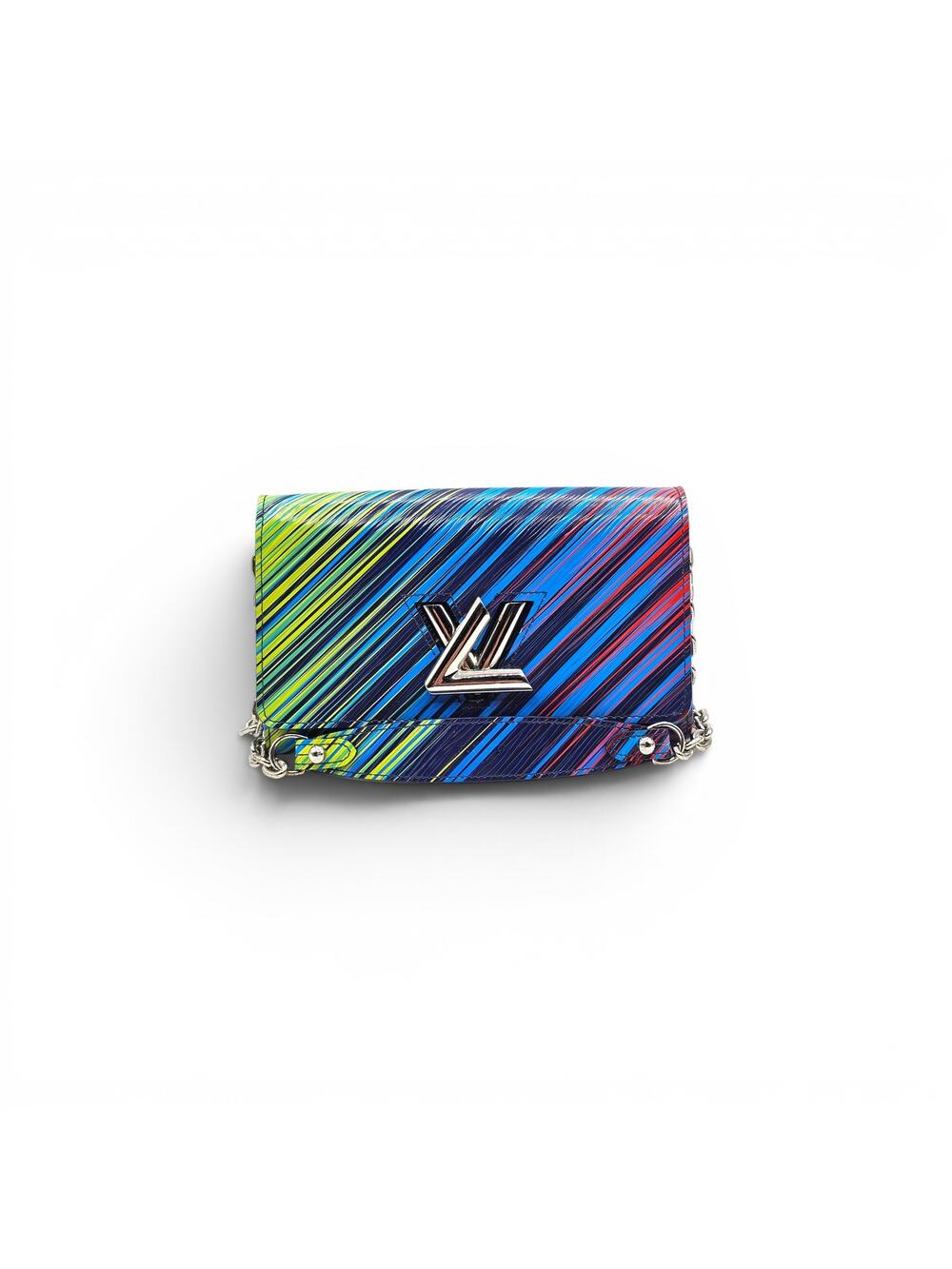 Louis Vuitton Twist MM Tropical Epi Leather Bag Multicolor with Silver Hardware